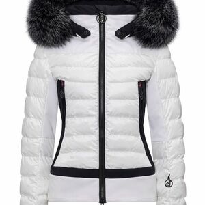 Toni Sailer Caytlyn White Ski Jacket | Real Fox Fur | Worn Once